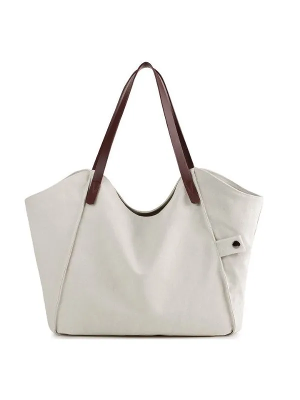 Durable Canvas Handbag Casual Large Capacity Shoulder Bag