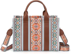 hatisan Canvas Tote Bag for Women Western Purses Shoulder Boho Bag Crossbody Bag Handbags Wallet