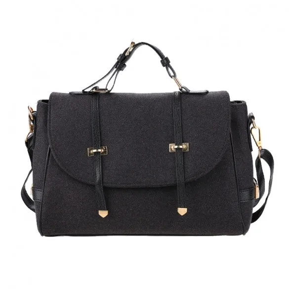 Hot Fashion Women Fleece Handbag Satchel Hasp Closure Casual Party Business Medium Shoulder Bag