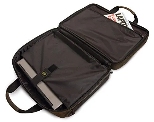 Mobile Edge Eco-Friendly Canvas 17" Macbook Briefcase, Laptop Case In Olive