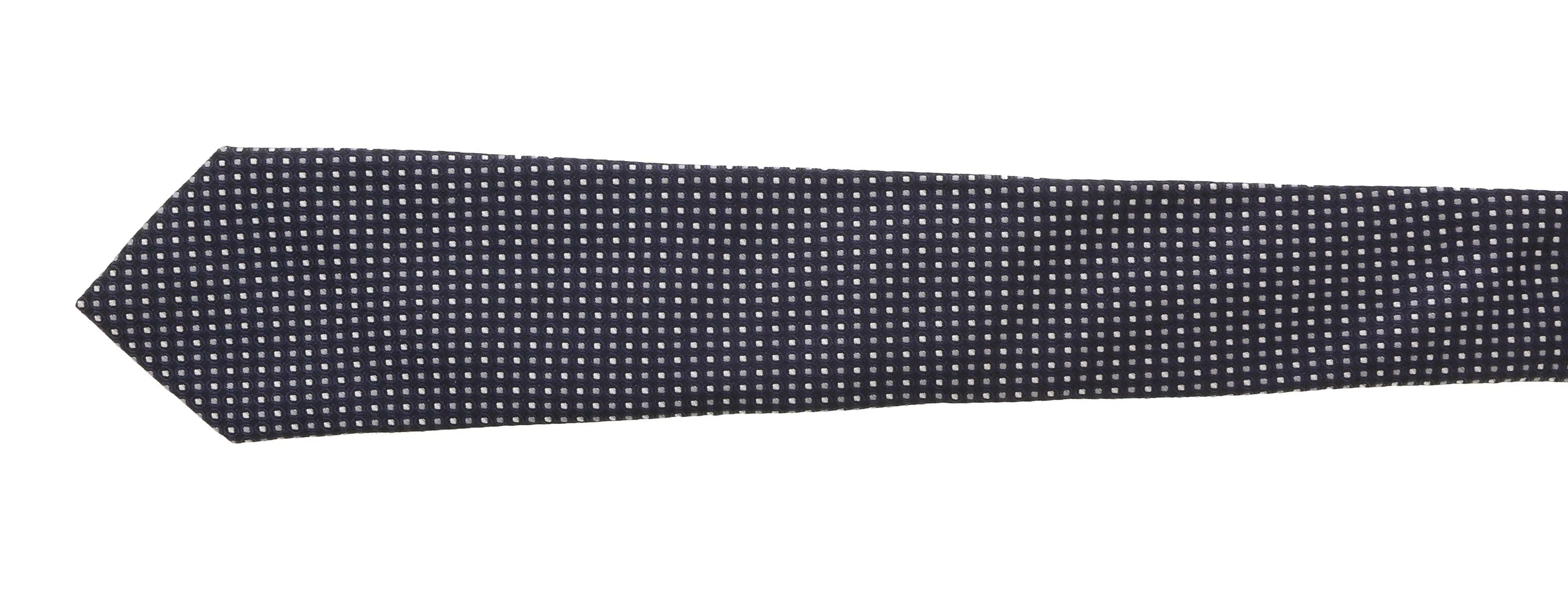 Moschino  Taditional Dot Weave Black Silk Tie