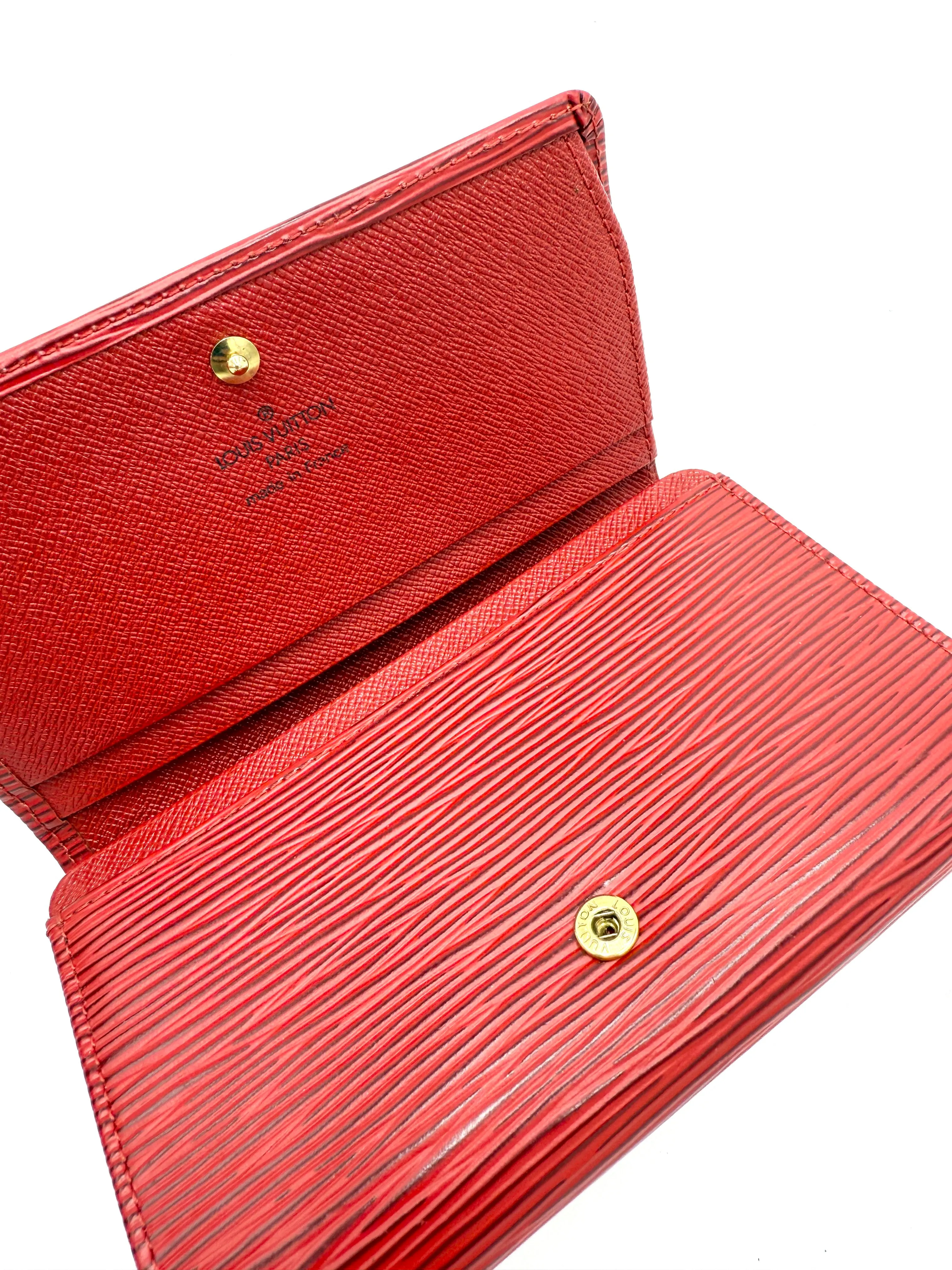 Red Epi Compact Flap Wallet