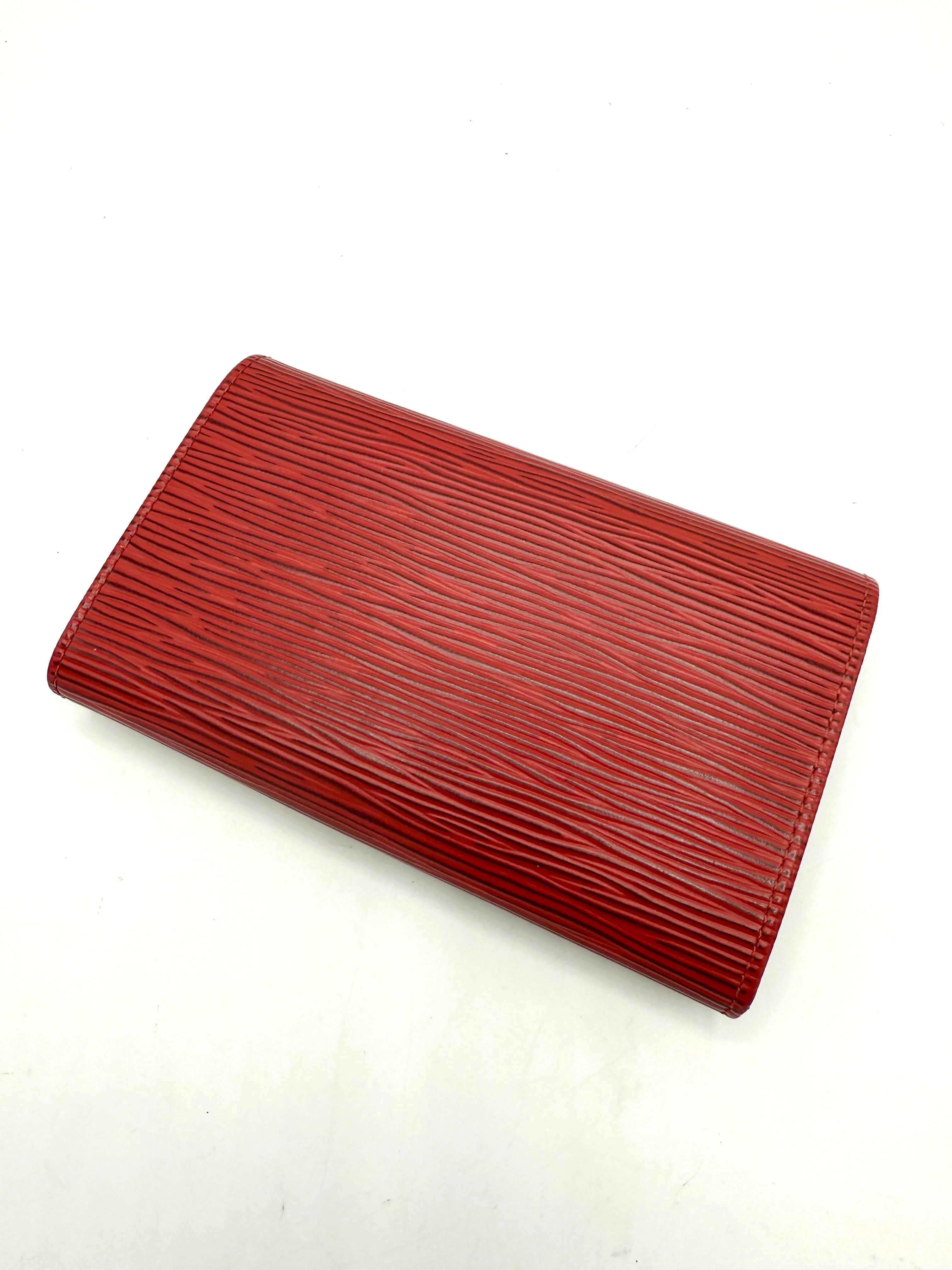 Red Epi Compact Flap Wallet