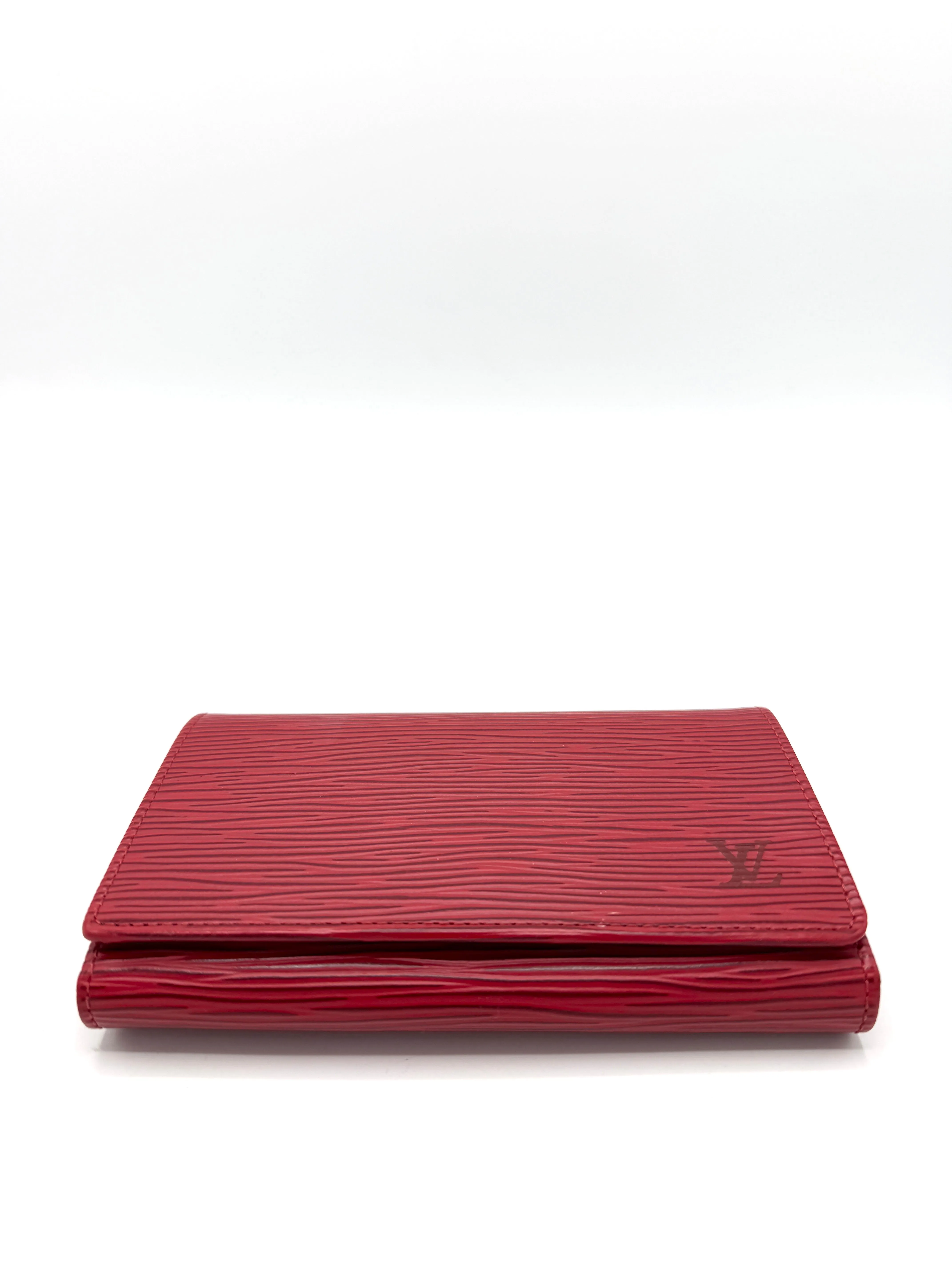 Red Epi Compact Flap Wallet