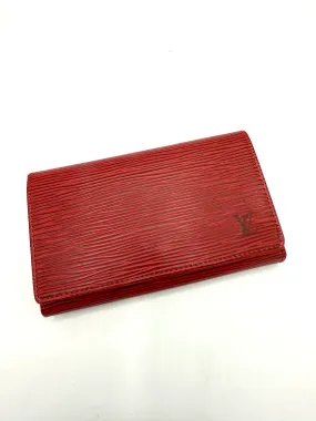 Red Epi Compact Flap Wallet