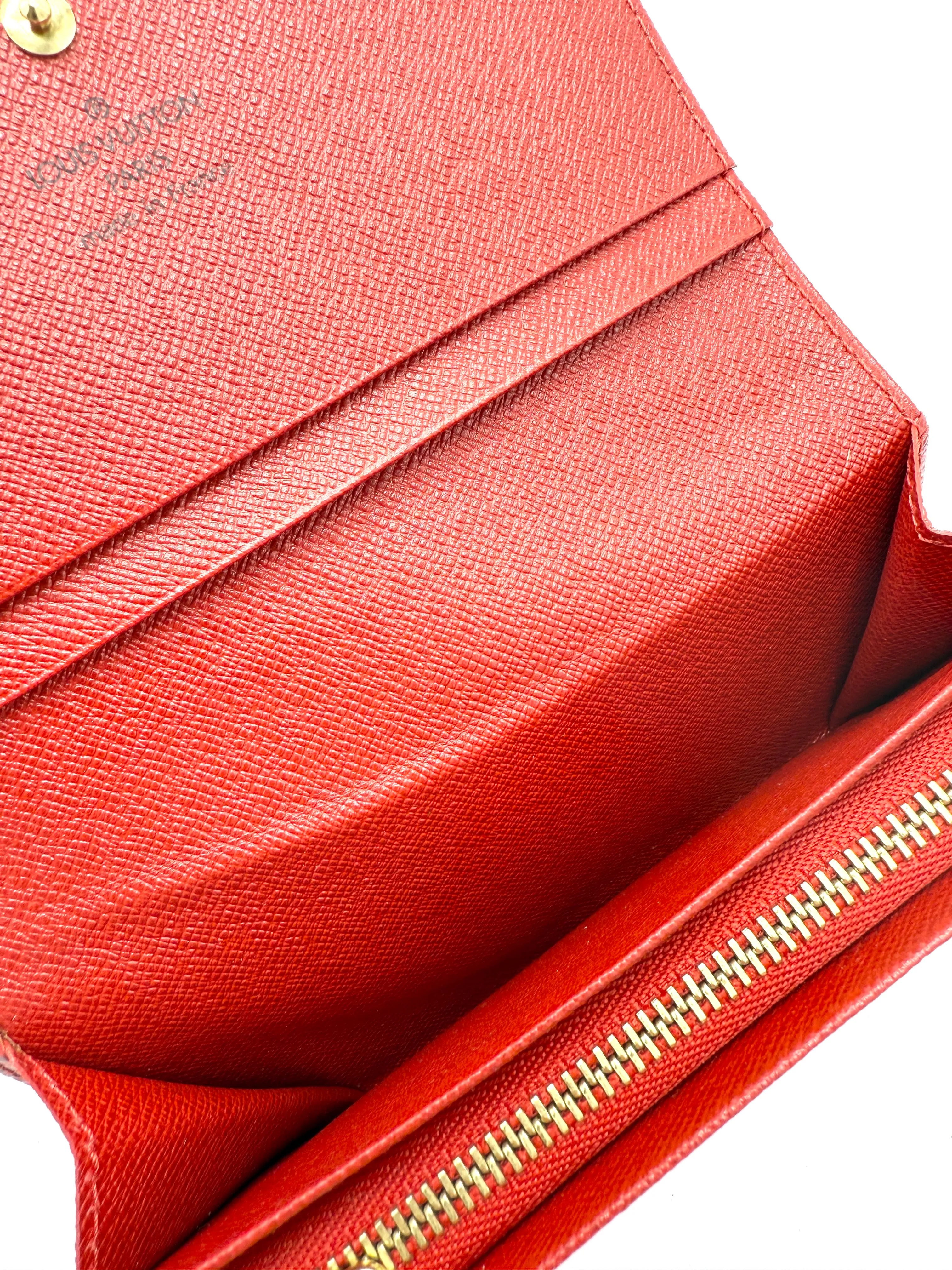 Red Epi Compact Flap Wallet