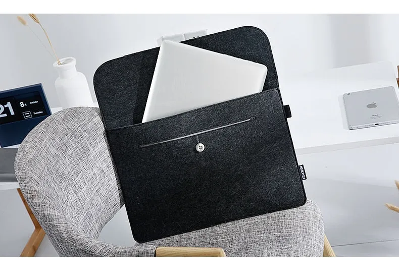 Sidiou Group Laptop Bag Can Fit 14 inch Briefcase Handlebag Men Sleeve Computer Pocket