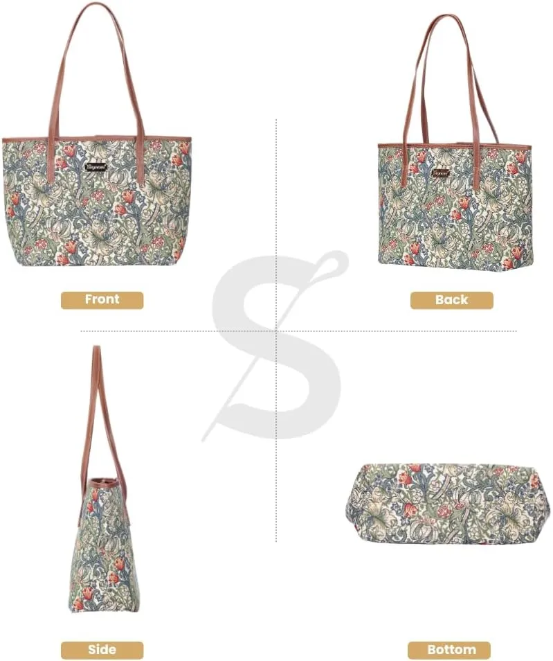 Signare Tapestry Shoulder Bag Tote Bag for Women with Travel or Work Tote Bags for Women