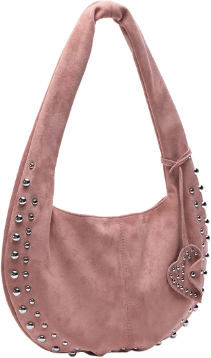 Studded Purses Y2k Shoulder Bag Vegan Leather Shouder Purse Suede Handbag Fall Suede Purse 2000s Vintage