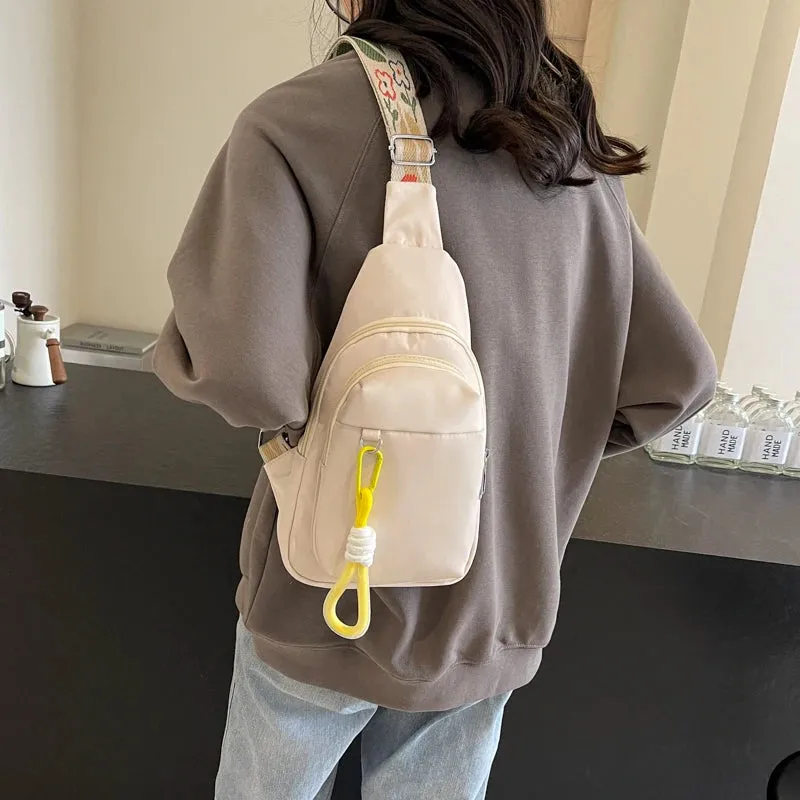 UAKISS  -  Latest Fashion Women Chest Bags Multi Pockets Big Capacity Shoulder Cross Body Bag With Hangings Travelling Sports Satchels 2024