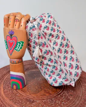 White l Handmade Quilted Cotton Bag