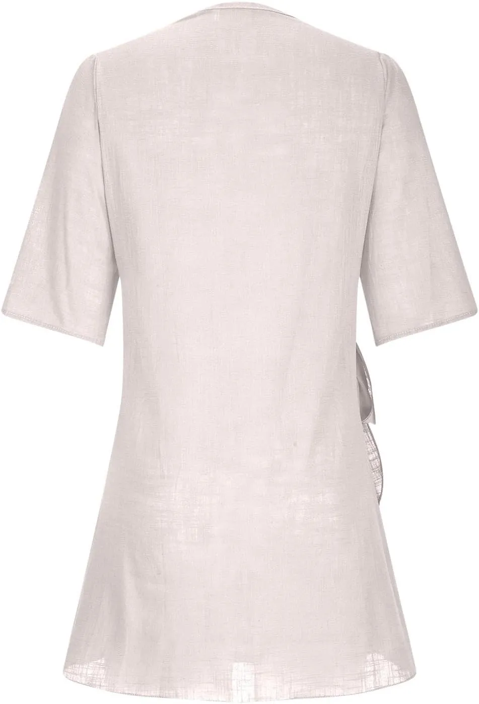 Women's Casual T Shirt Dress Summer 1/2 Sleeve Trendy Dresses Small-Waiste Elegant Lightweight Loose Midi Dresses